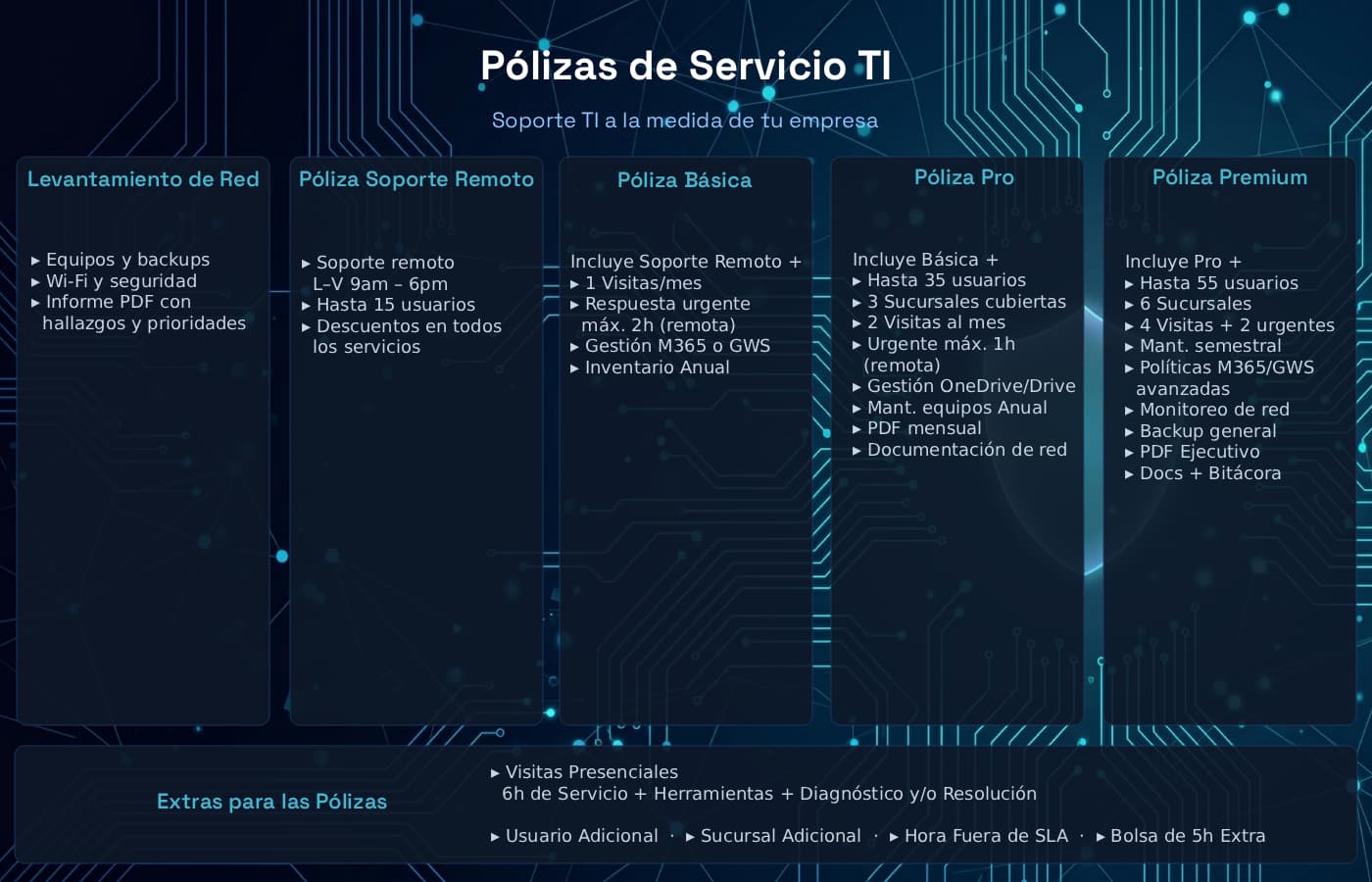 Pólizas de Servicio TI
